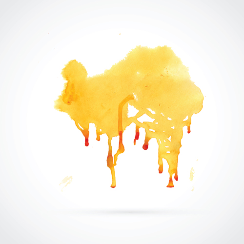 Watercolor grunge effect vector material 01