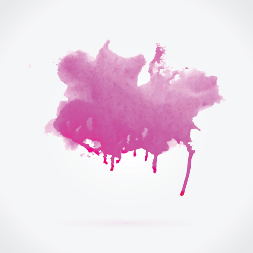 Watercolor grunge effect vector material 09