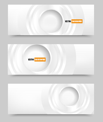 White paper banner vectora material 02