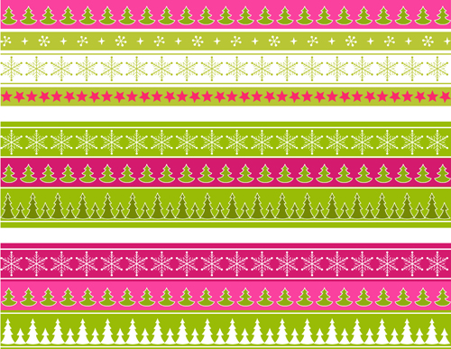 Xmas lace ornaments elements vector 01