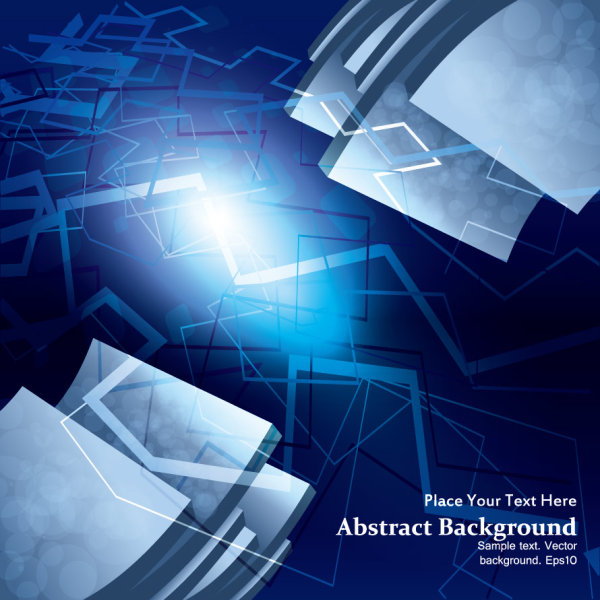 Dynamic 3D Abstract background vector set 05