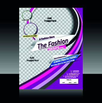 flyer colored brochure abstract 