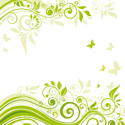 Elements of floral backgrounds vector illustration 02
