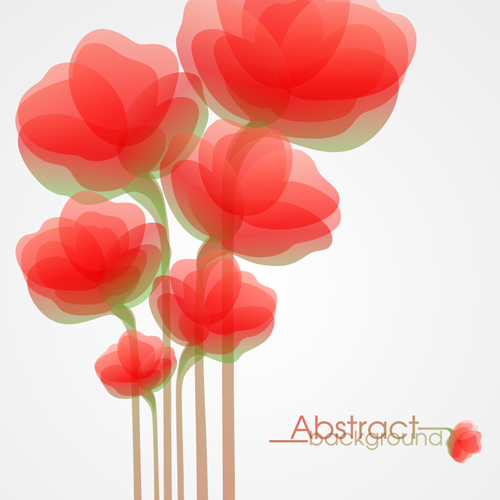 Elements of floral backgrounds vector illustration 05