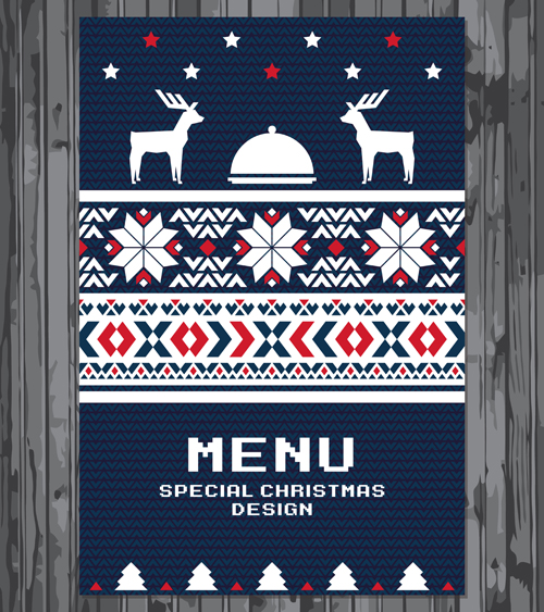 pattern menu knitted christmas 