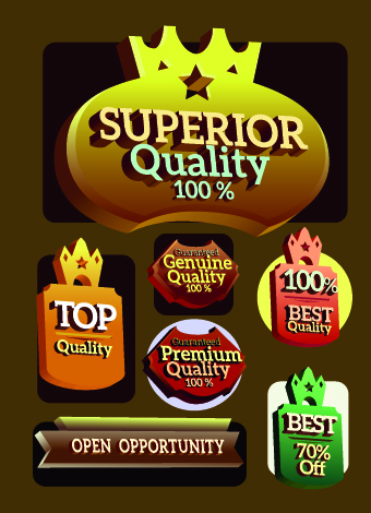 Vintage style sale badge and tag vector 06