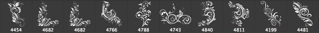 10 Flourish Ornaments Brushes 10 Flourish Ornaments Brushes
