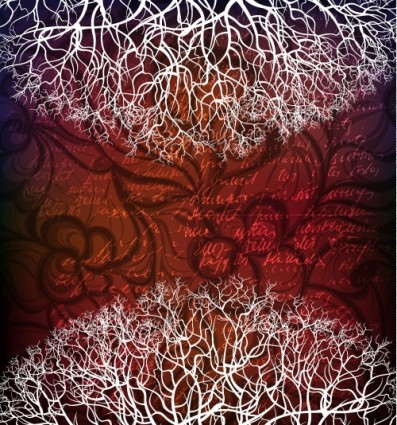 tree silhouette elements Background 03 vector