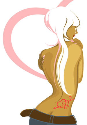 Trend Halter beauty vector