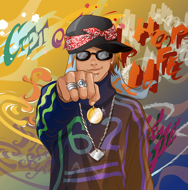 Trend of the people set 148 vector