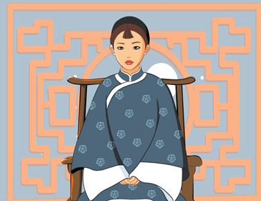 Sit up straight women vector