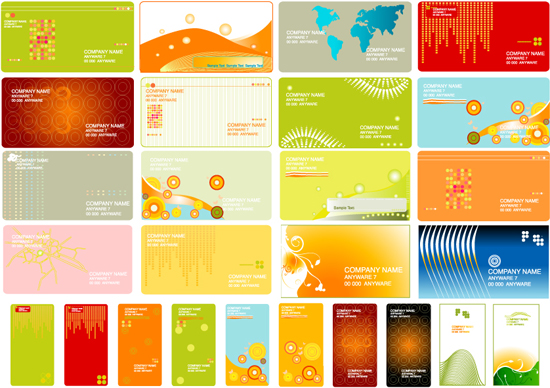 used templates Commonly business cards 