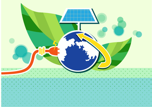 Energy with Environment infographics vector 07