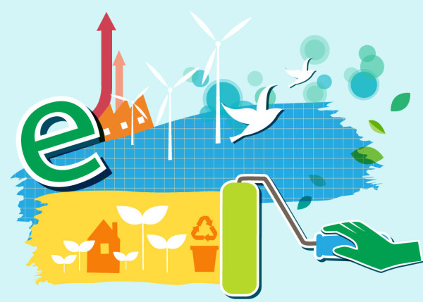 Energy with Environment infographics vector 09