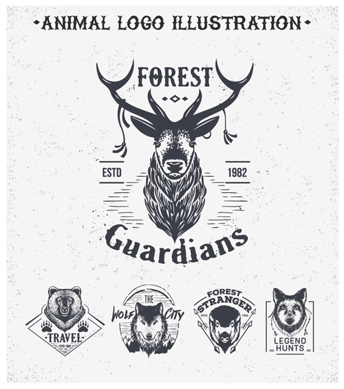 logo illustration animal 