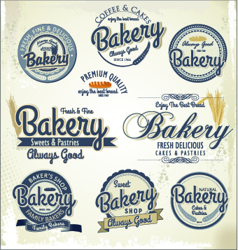 vintage labels label creative bakery 