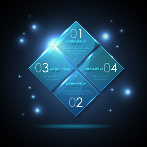fographics template design vector 09 Blue web infographics template design vector 09