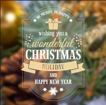 Blurred 2015 christmas and new year backgraound art 04