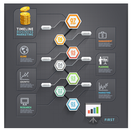 Business Infographic creative design 2050