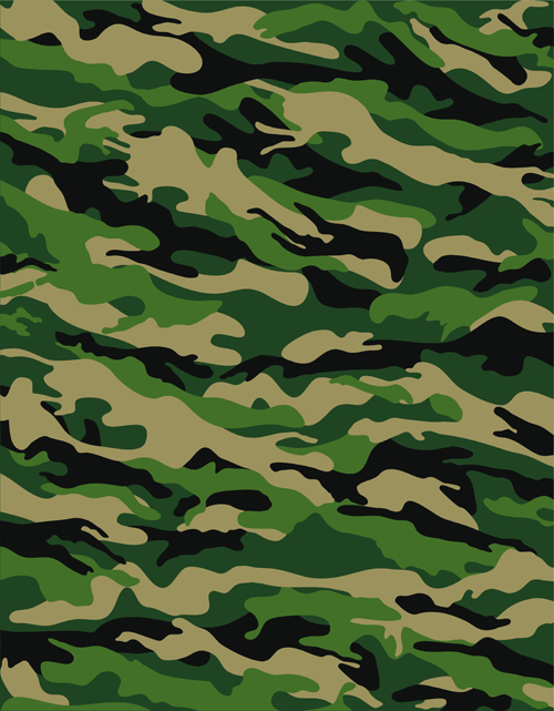 Different Camouflage pattern design vector set 05