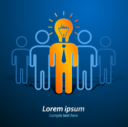Concept idea business background vector 03