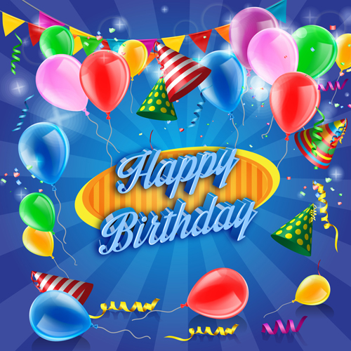 confetti colored birthday balloons balloon background 