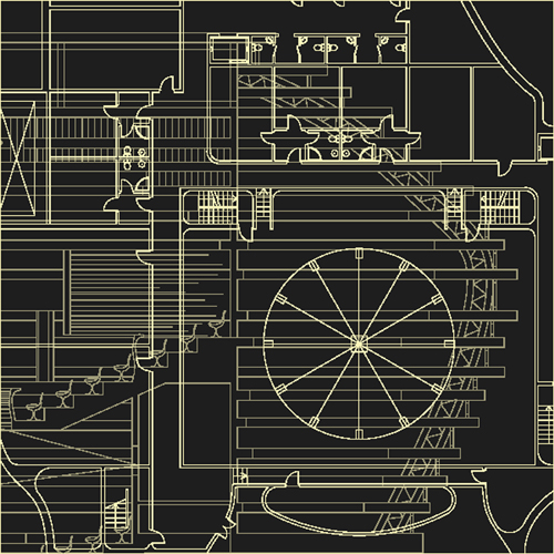 Creative architectural blueprint background vector 04