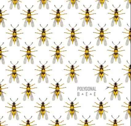 seamless pattern creative bee 