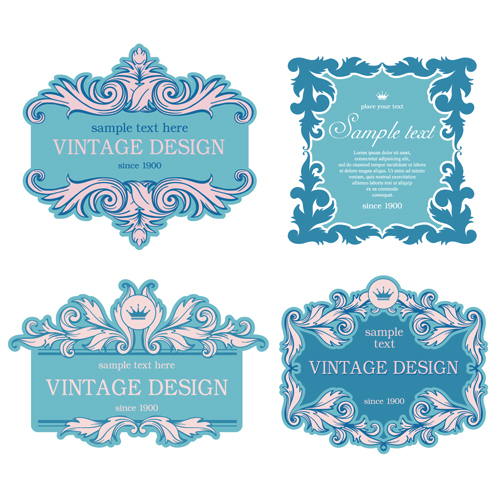 egant frame vintage design vector 01 Elegant frame vintage design vector 01