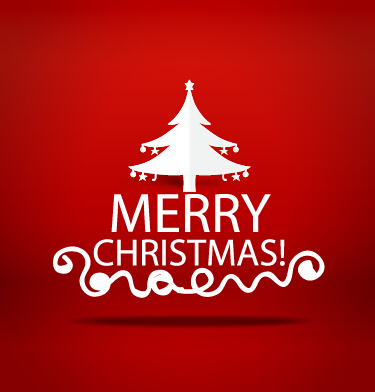 Elegant red background 2015 christmas creative vector 03