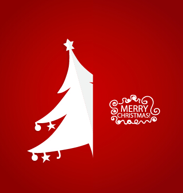 Elegant red background 2015 christmas creative vector 05