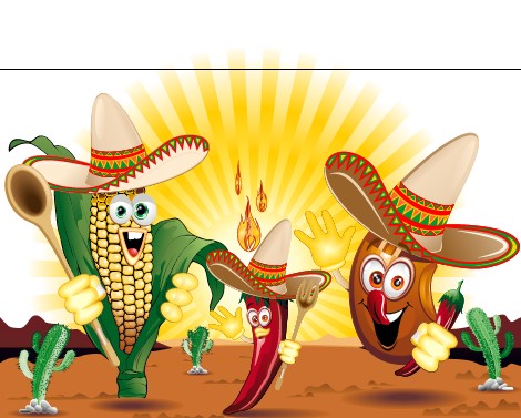 Funny cartoon vegetables characters vector