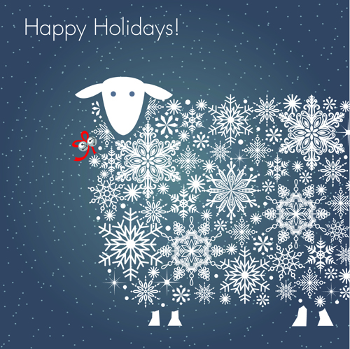 sheep holiday happy background 