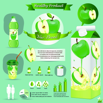 template vector template Healthy health food flyer 