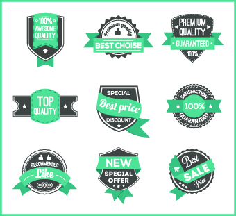 Best Label with ribbon vintage style vector 01