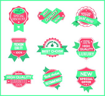 Best Label with ribbon vintage style vector 02