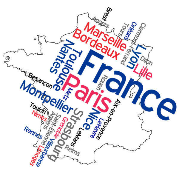 Modern text with map vector material 06