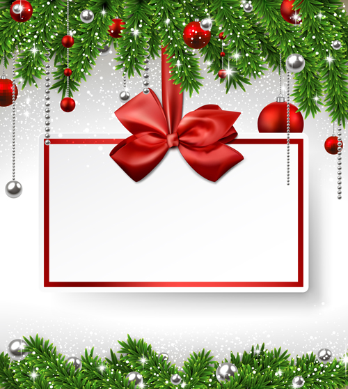 Ornate baubles christmas card set 04