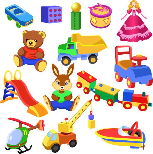 ren toys creative design graphics 06 Realistic children toys creative design graphics 06