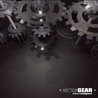 vector background realistic gear background 