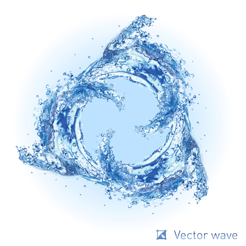 wave water realistic background 