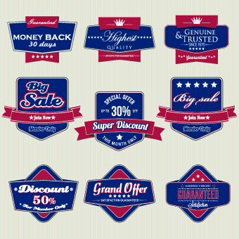 Retro High quality labels 03