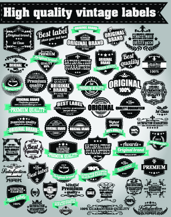 Retro High quality labels 05