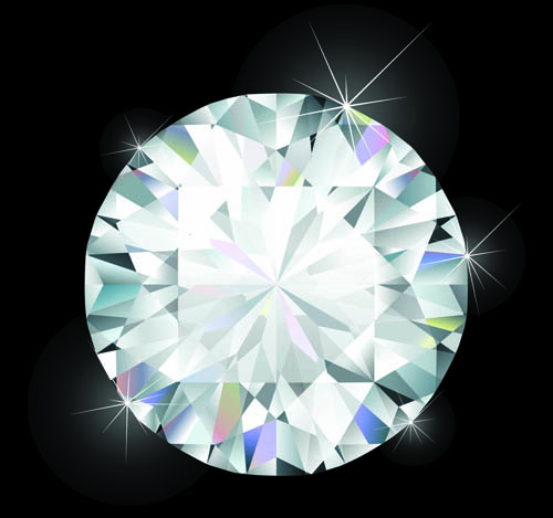 Shiny diamond vector design 01