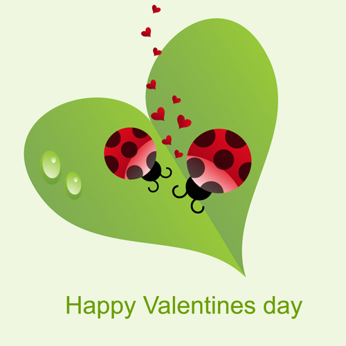 Set of Unusual heart elements vector graphic 05