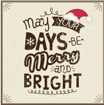 Vintage background 2015 christmas and new year vector set 06