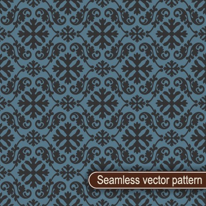 Vintage floral seamless vector pattern 02