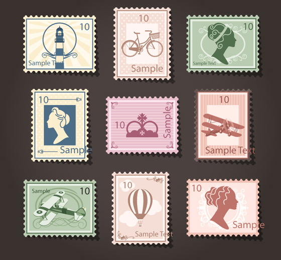 vintage stamps Sample 