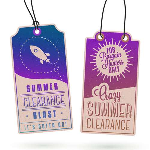 vintage vector material tags tag summer sale material 