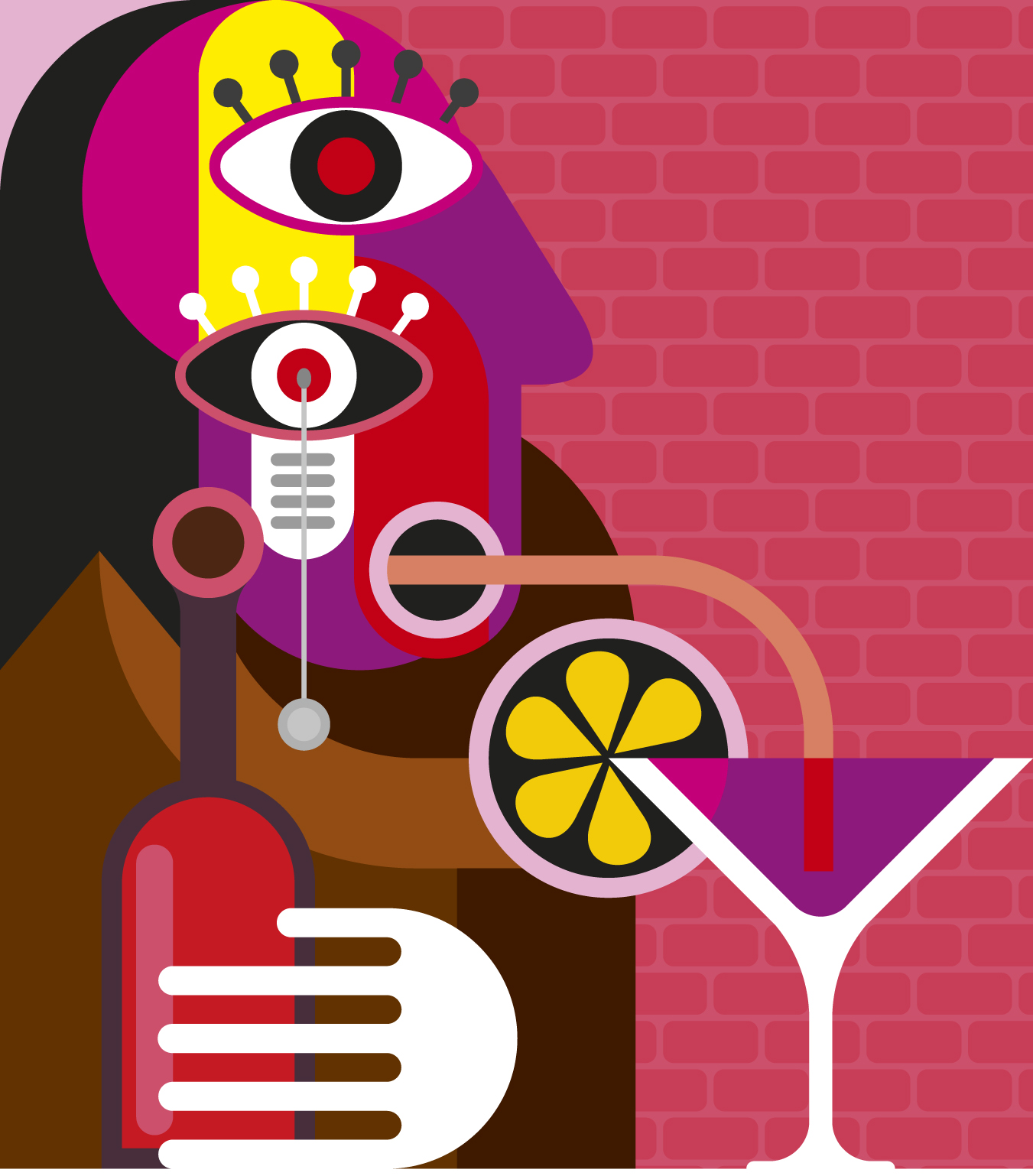 Wine design elements vector 05